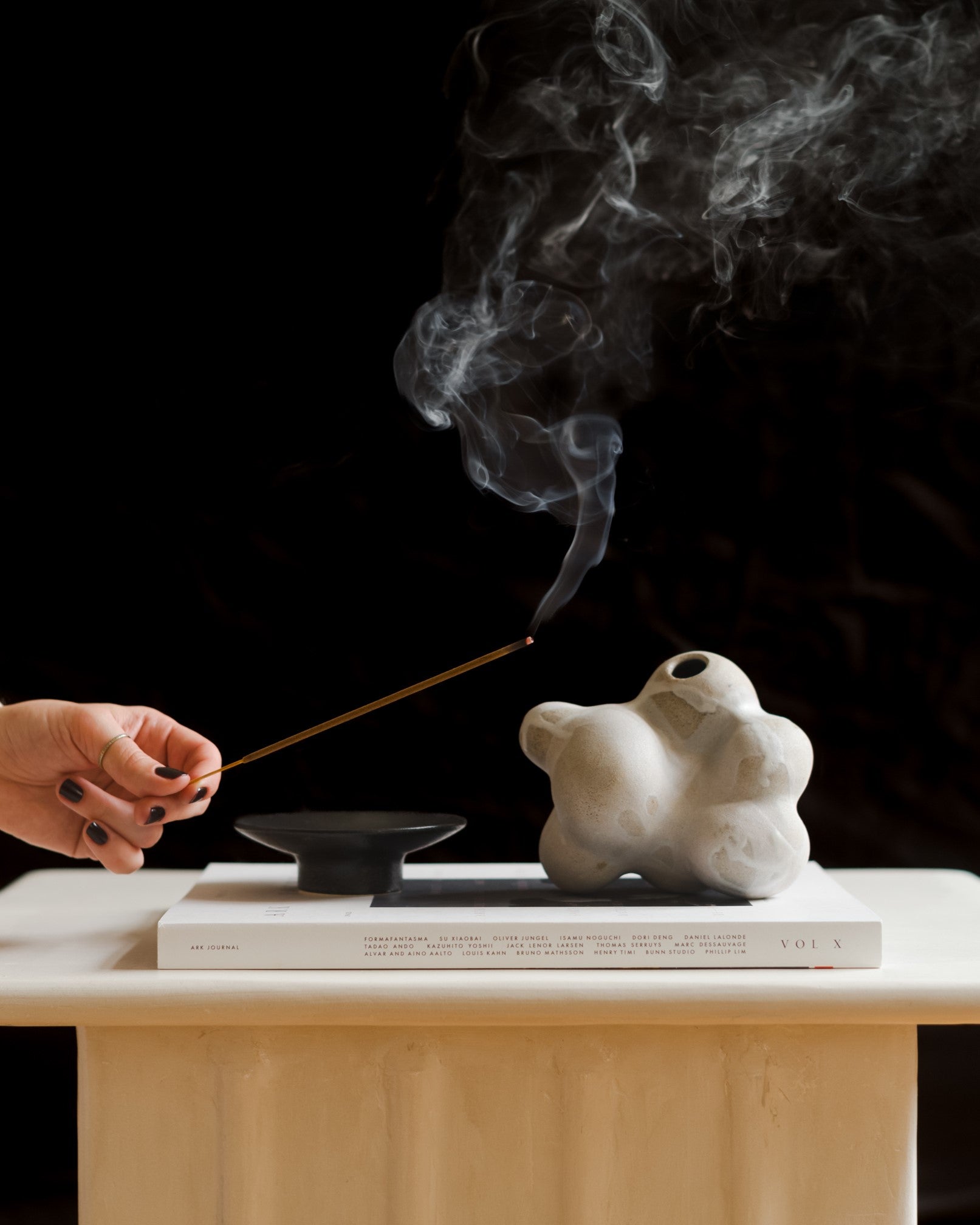 Li Ceramics - Vase, Grey Organic