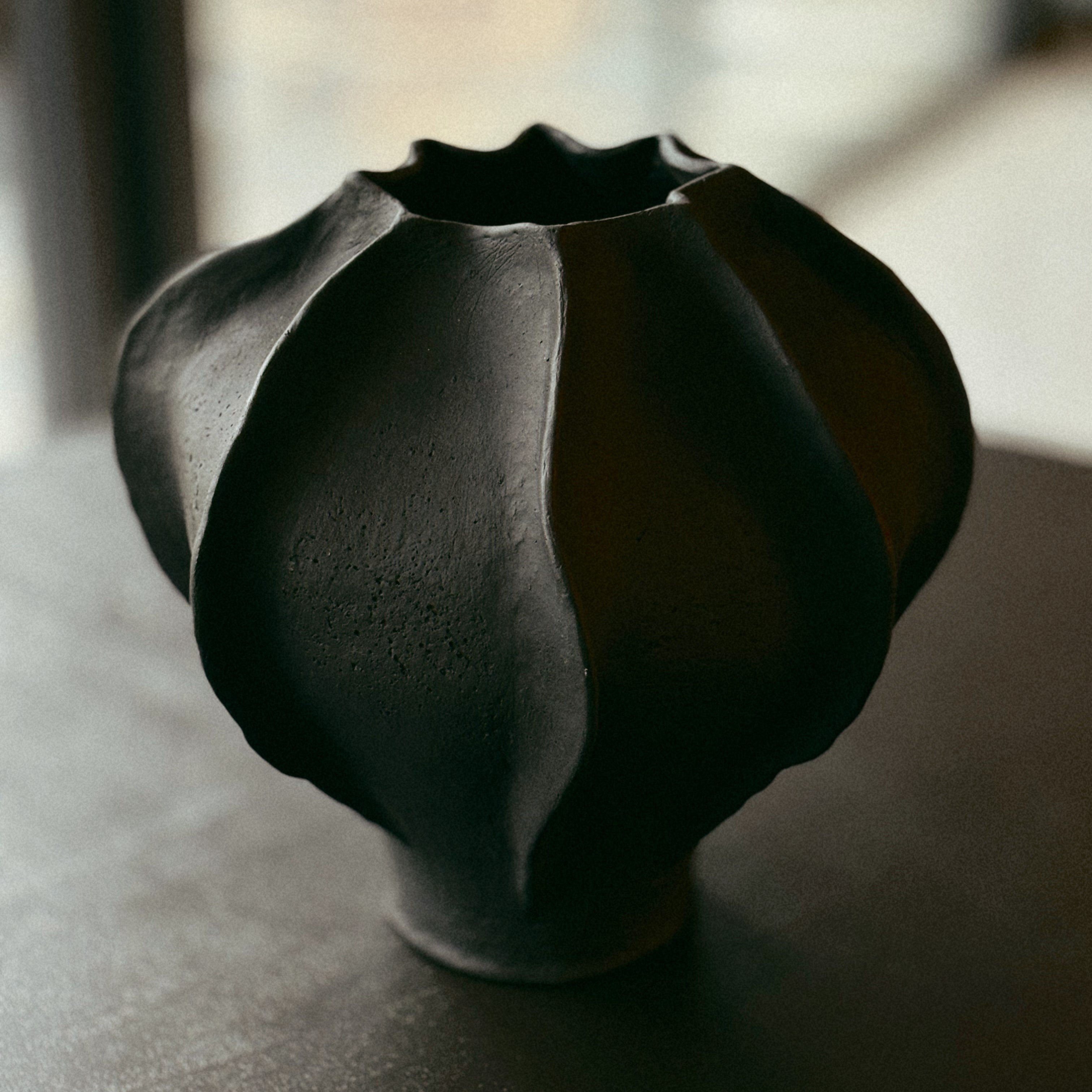 Sabi organic large ceramic vase