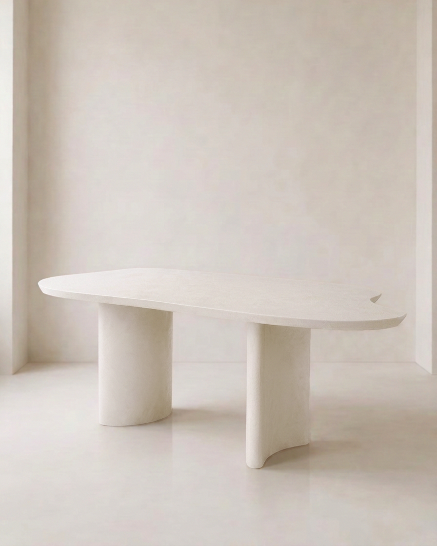 Kanso – Microcement Dining Table, Contour