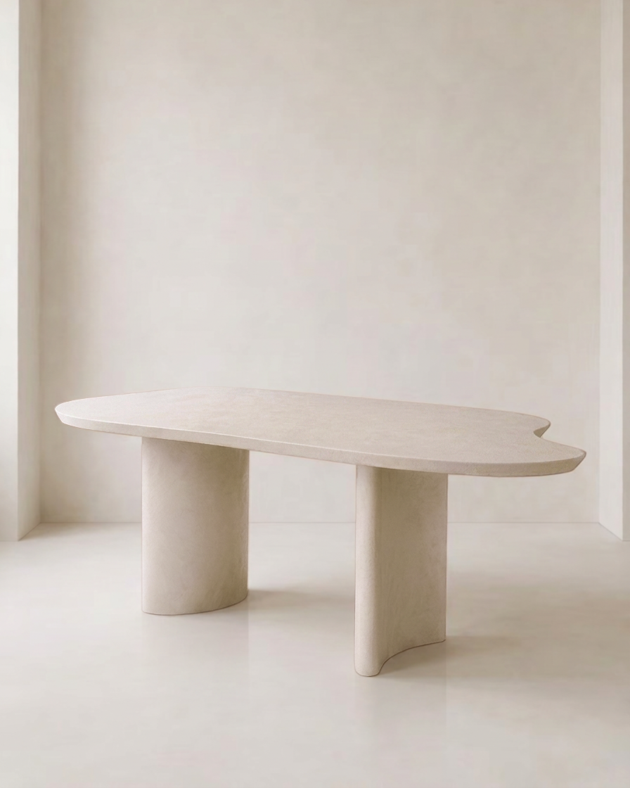 Kanso – Microcement Dining Table, Contour