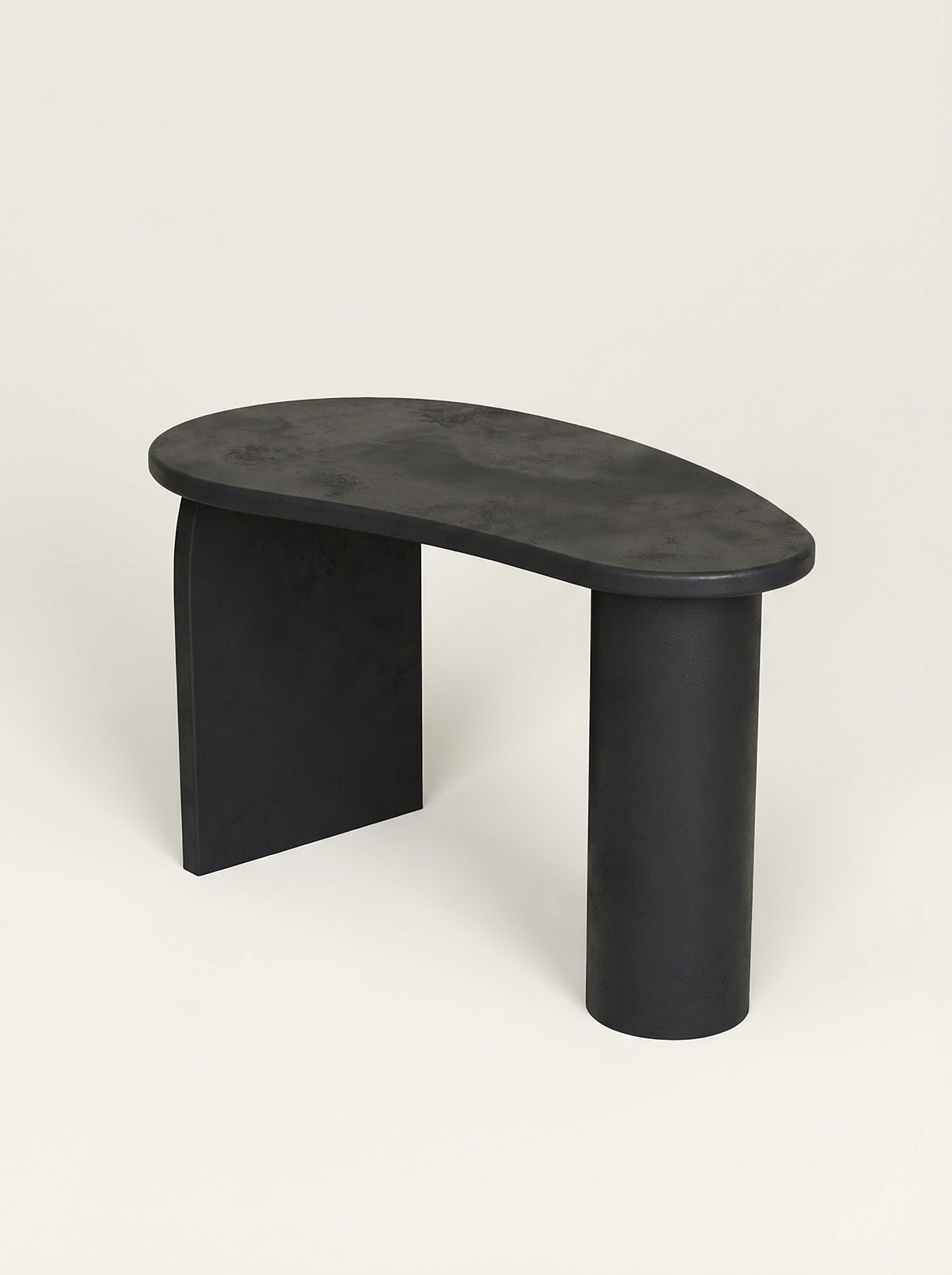 Kanso – Microcement Work Desk, Kidney Shape