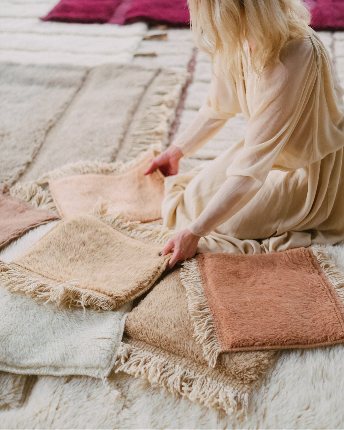 Chose the colour for your custom Beni Mrirt Rug