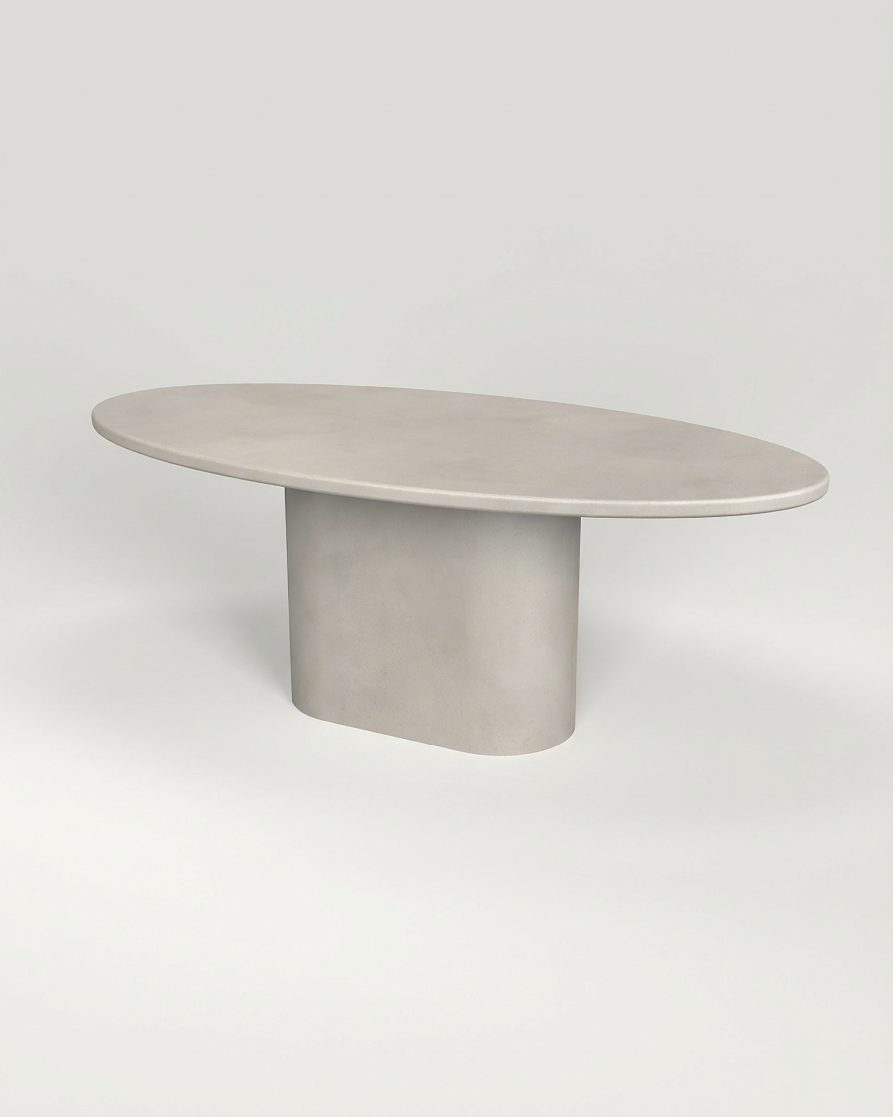Kanso – Microcement Dining Table, Ellipse