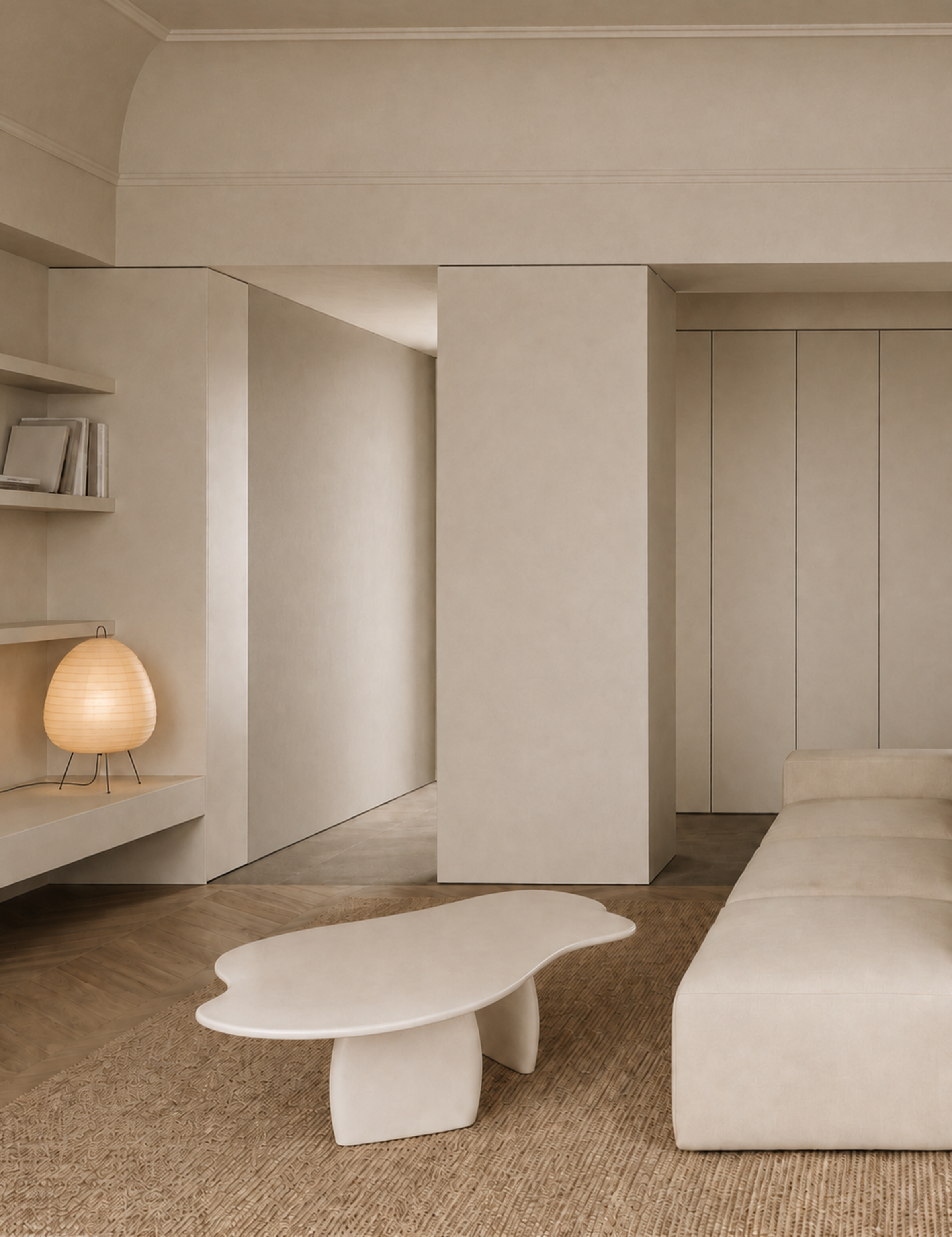 Kanso – Microcement Coffee Table, Bloom