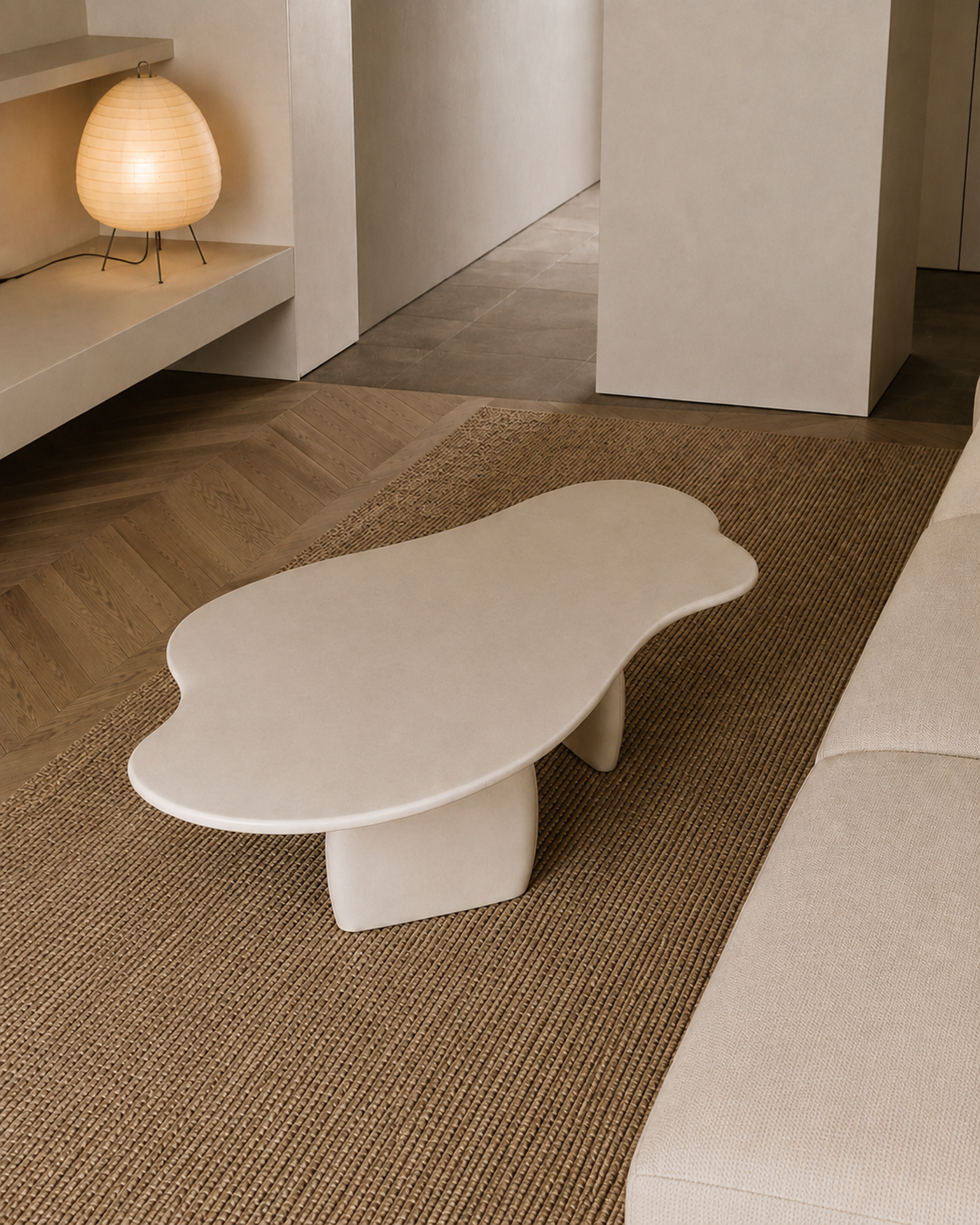 Kanso – Microcement Coffee Table, Bloom