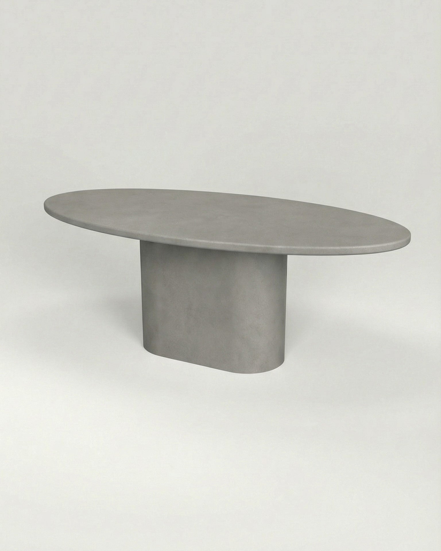 Kanso – Microcement Dining Table, Ellipse
