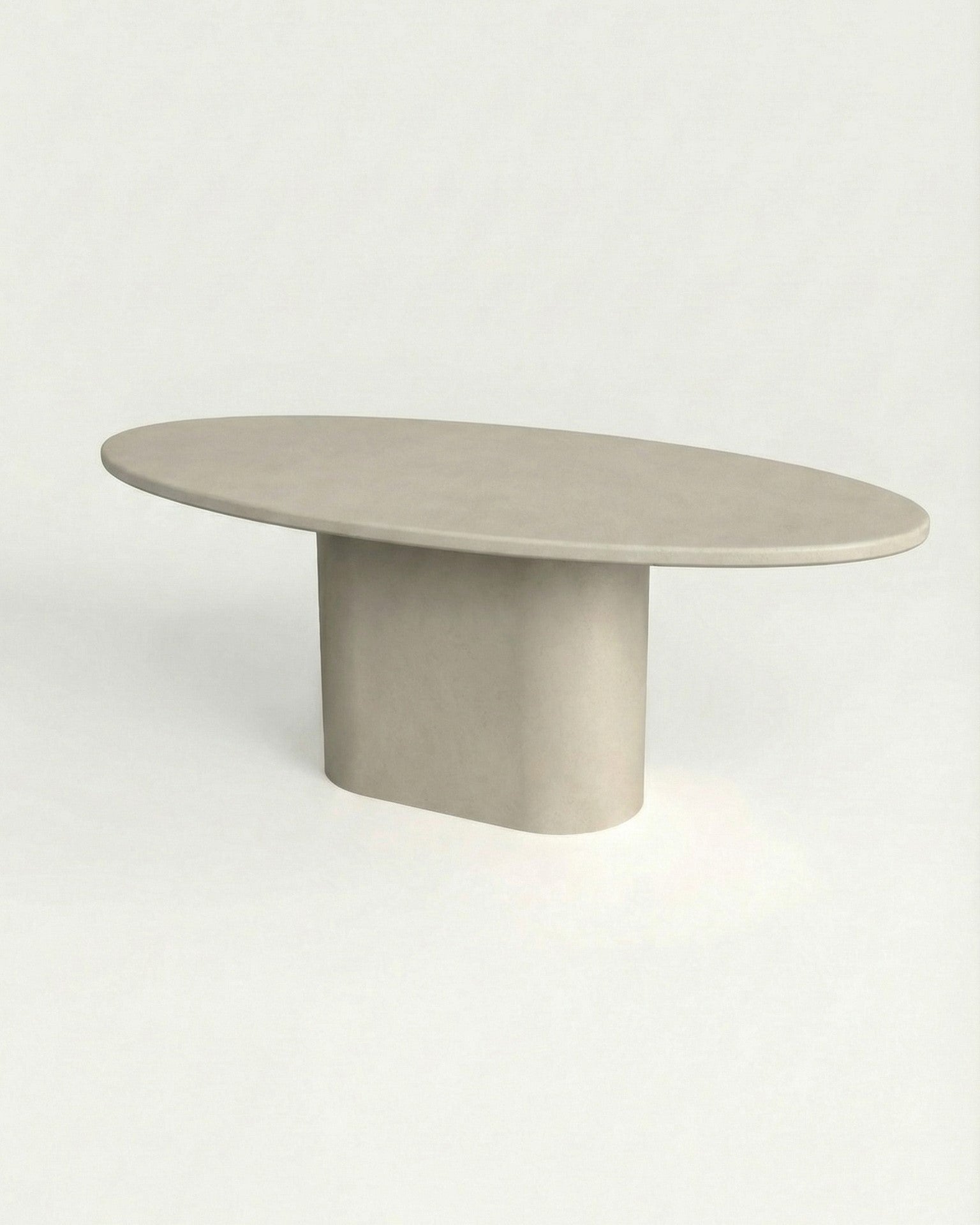 Kanso – Microcement Dining Table, Ellipse