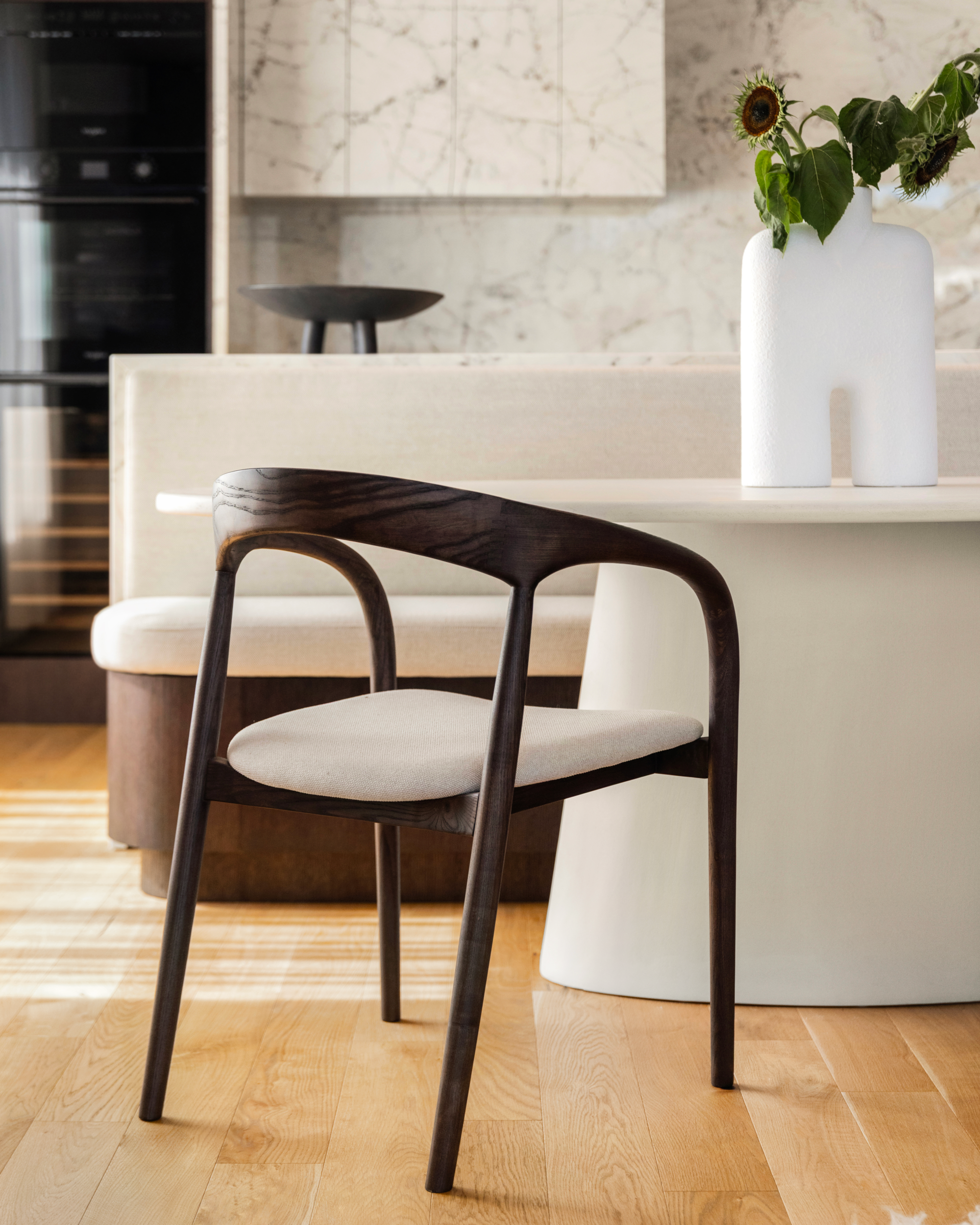 Kanso – Microcement Dining Table, Arc