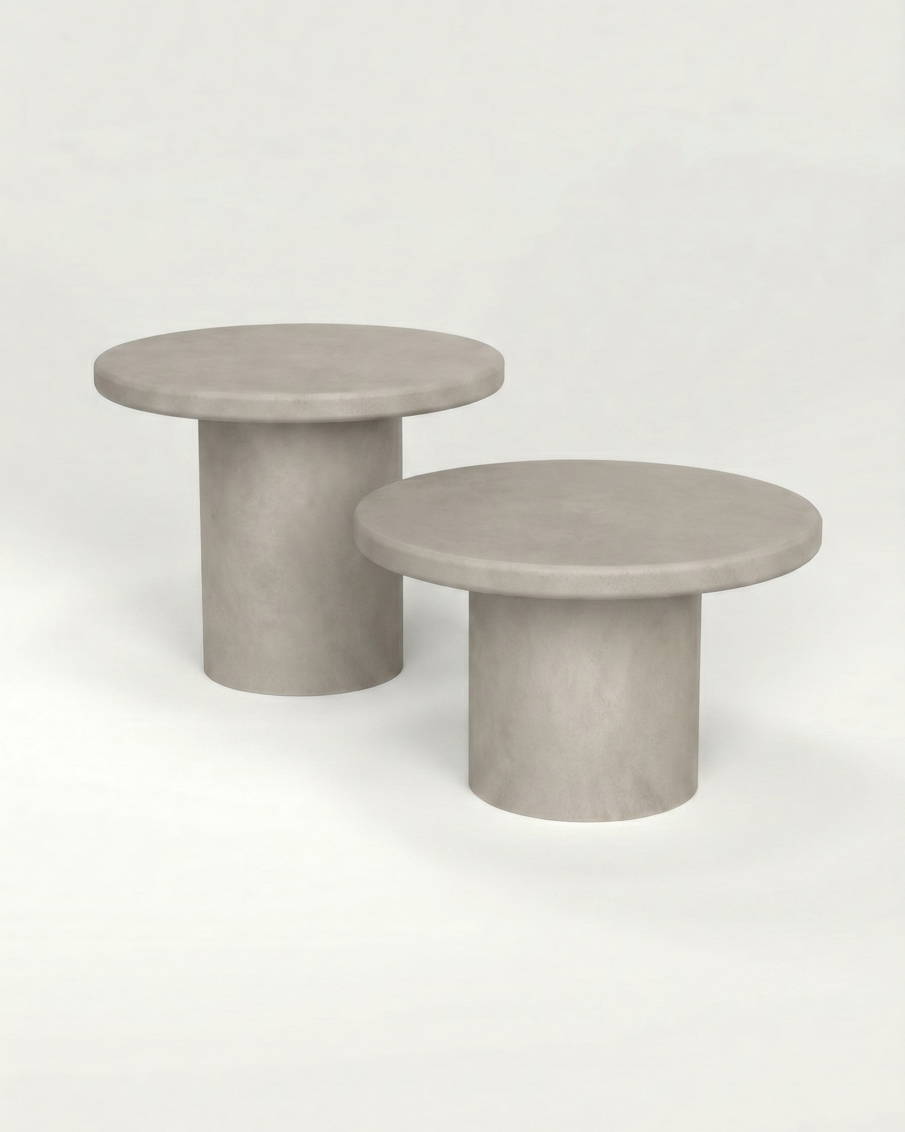 Kanso – Microcement Coffee Table Set, Round