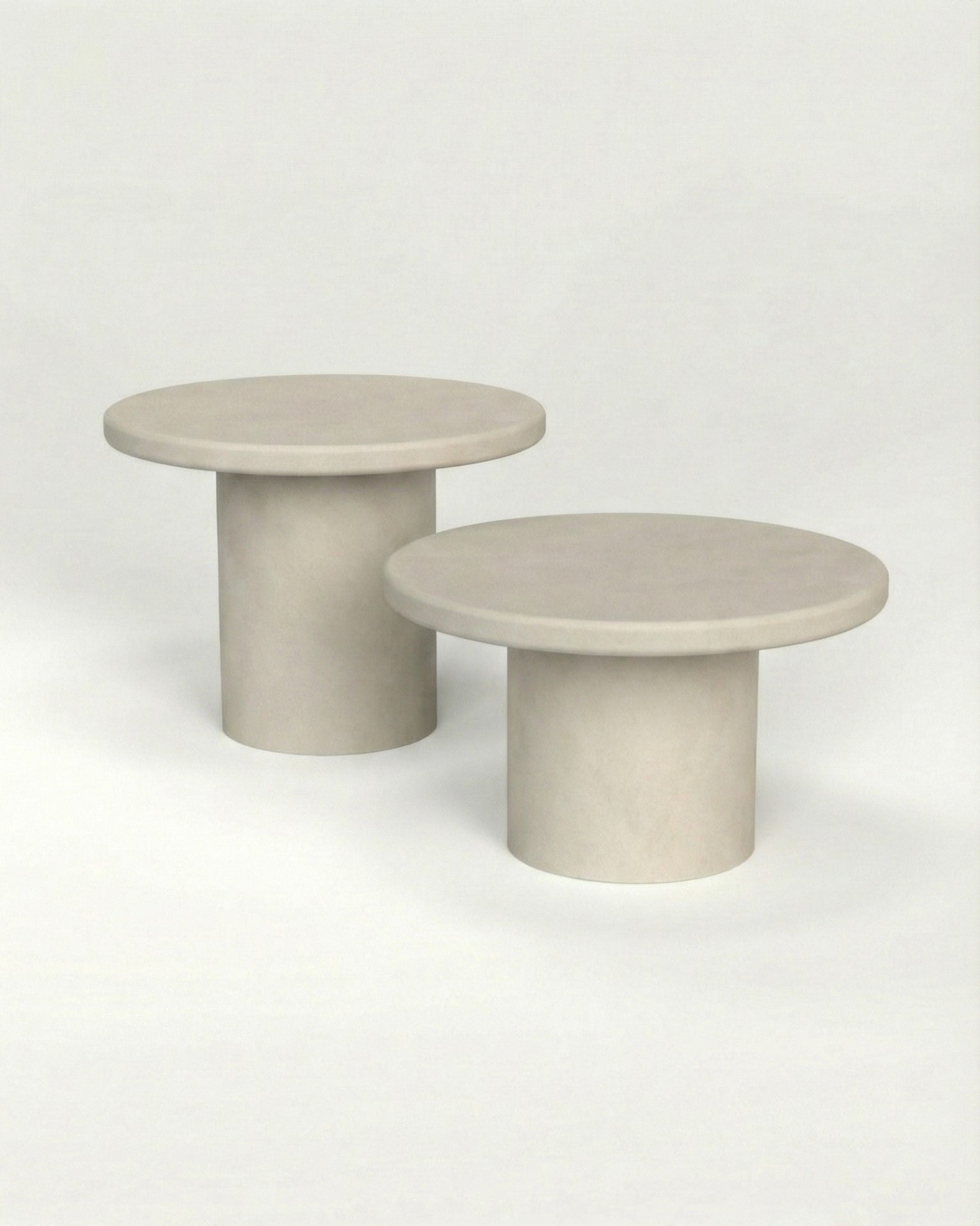 Kanso – Microcement Coffee Table Set, Round