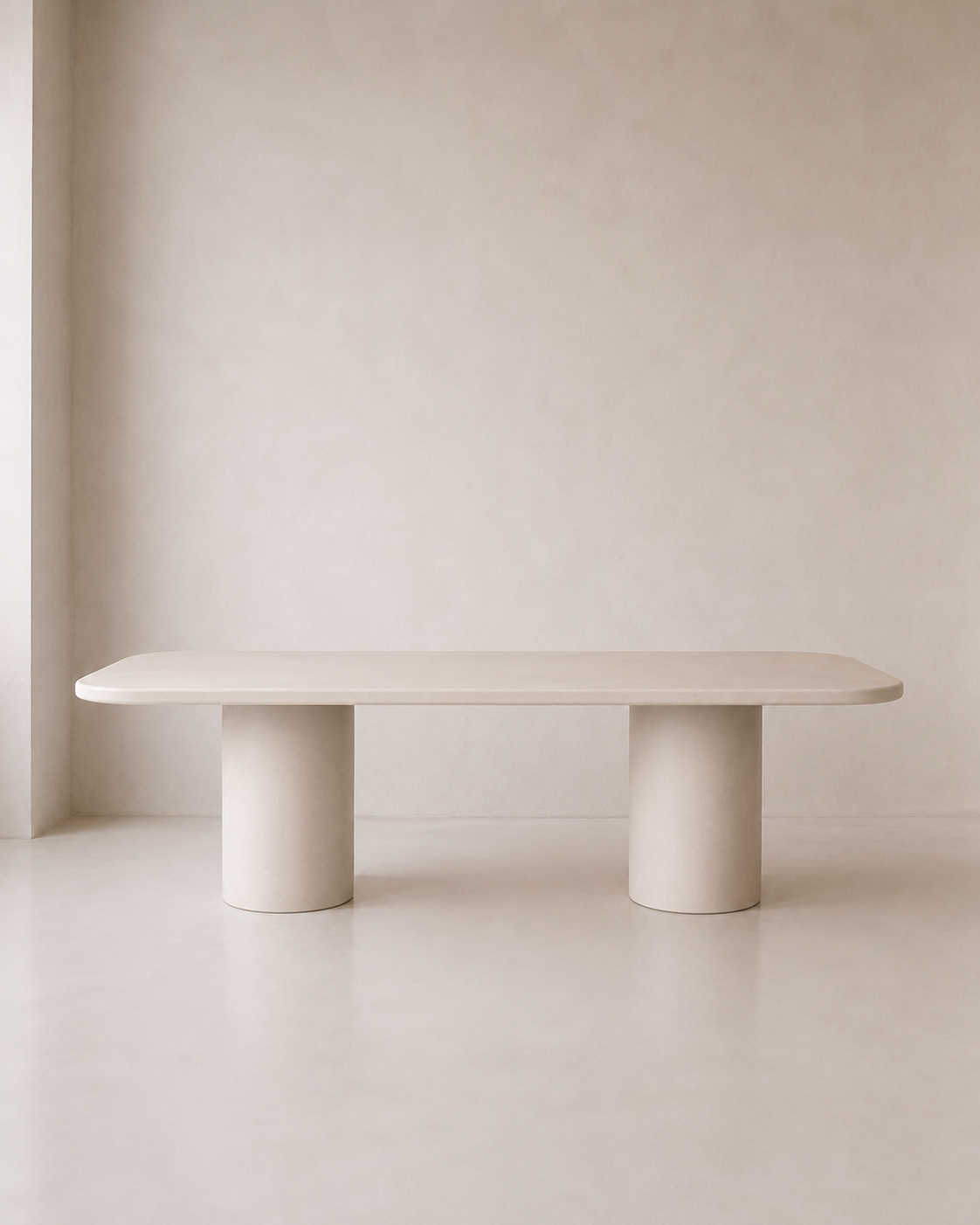 Kanso – Microcement Dining Table, Rounded Rectangle