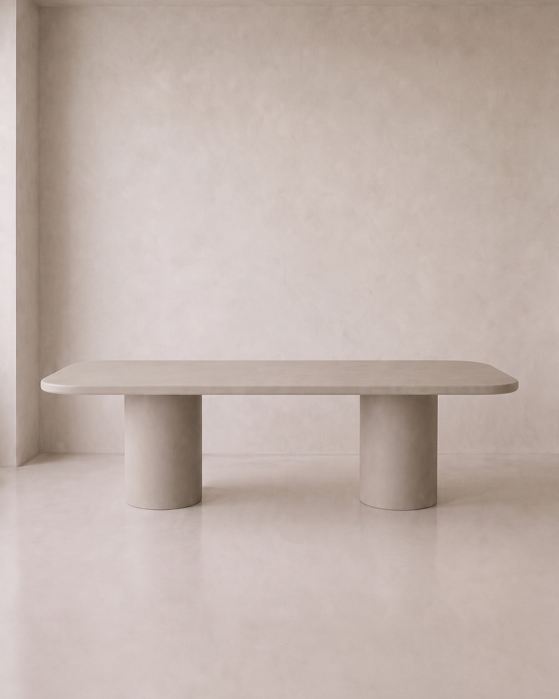 Kanso – Microcement Dining Table, Rounded Rectangle