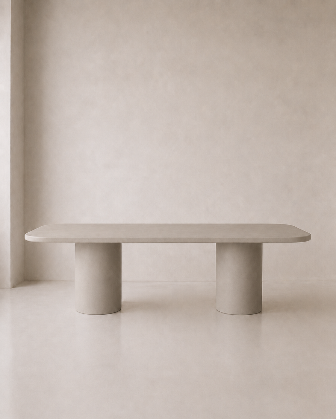 Kanso – Microcement Dining Table, Rounded Rectangle