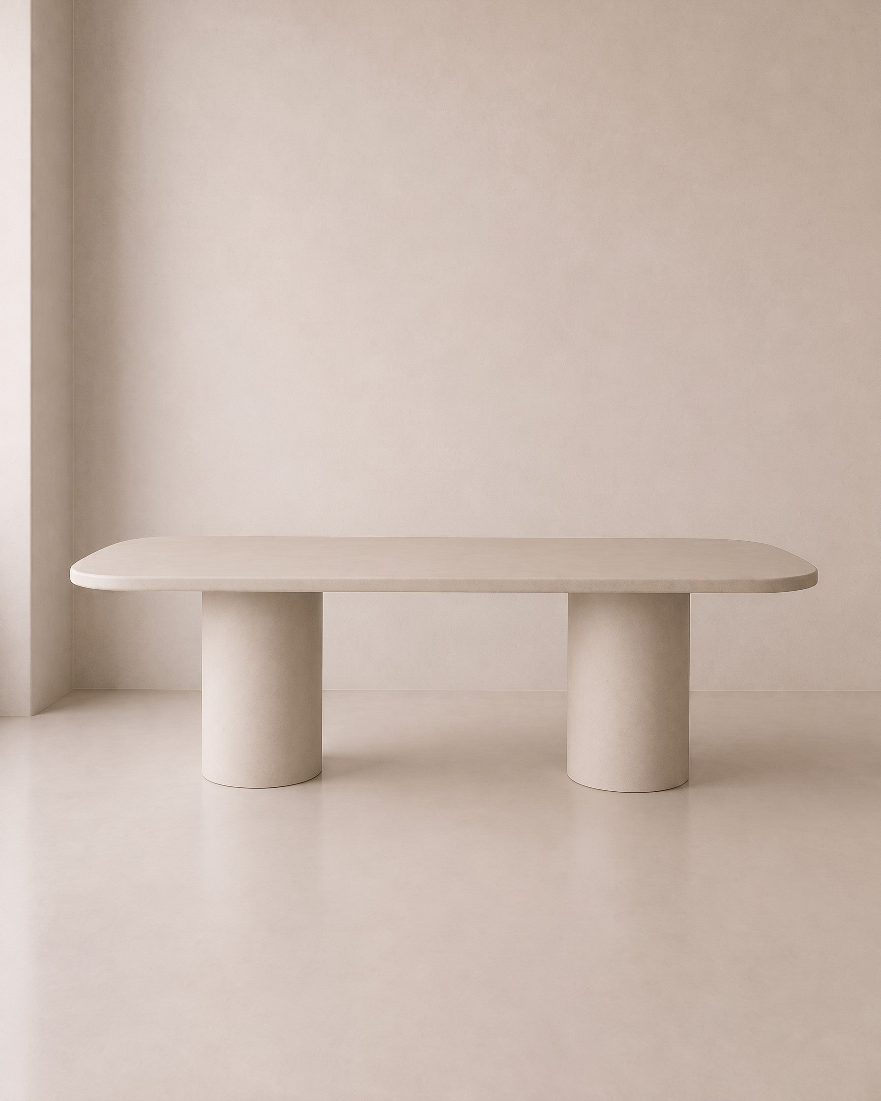 Kanso – Microcement Dining Table, Rounded Rectangle
