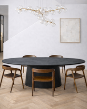 Kanso – Microcement Dining Table, Arc