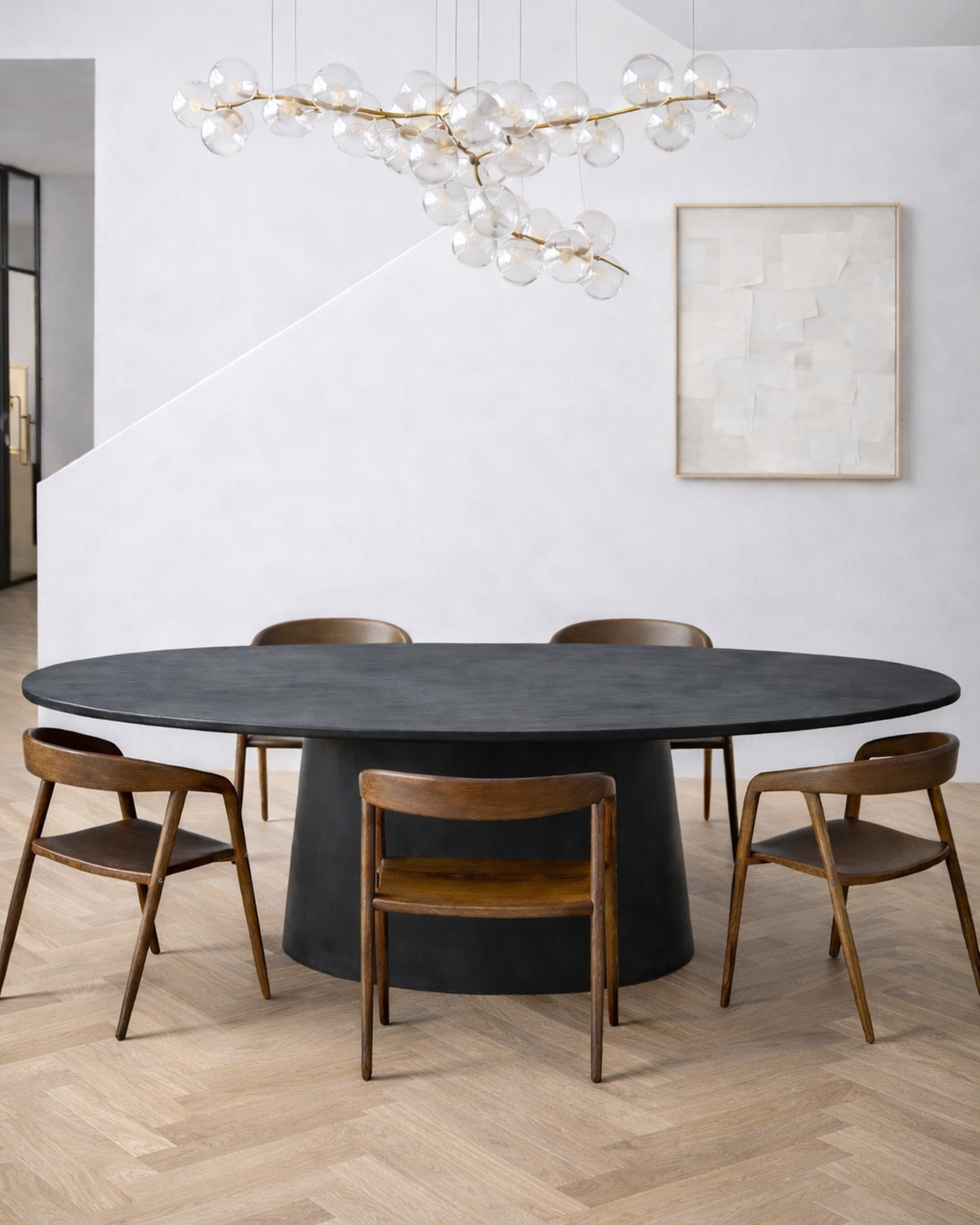 Kanso – Microcement Dining Table, Arc