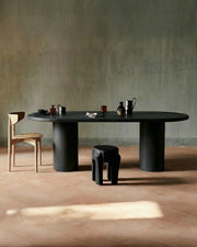 Kanso – Microcement Dining Table, Oval