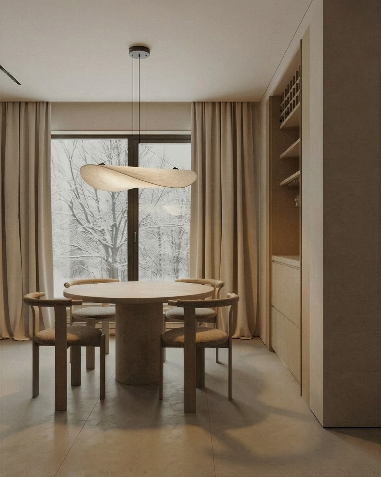 Kanso – Microcement Dining Table, Round