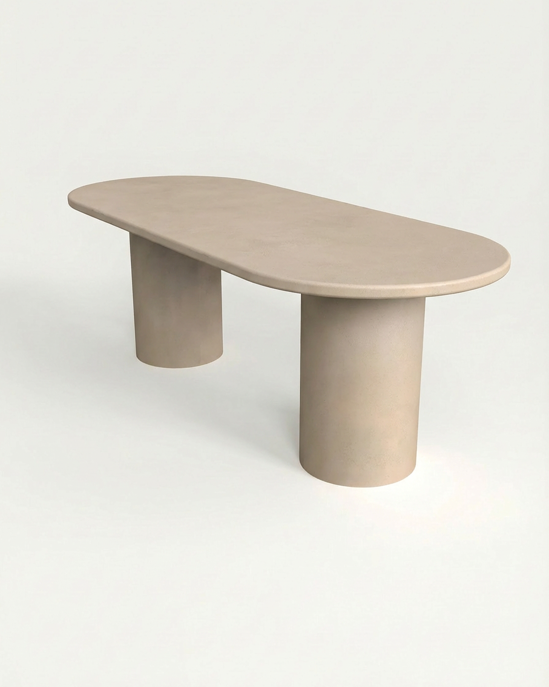 Kanso – Microcement Dining Table, Oval