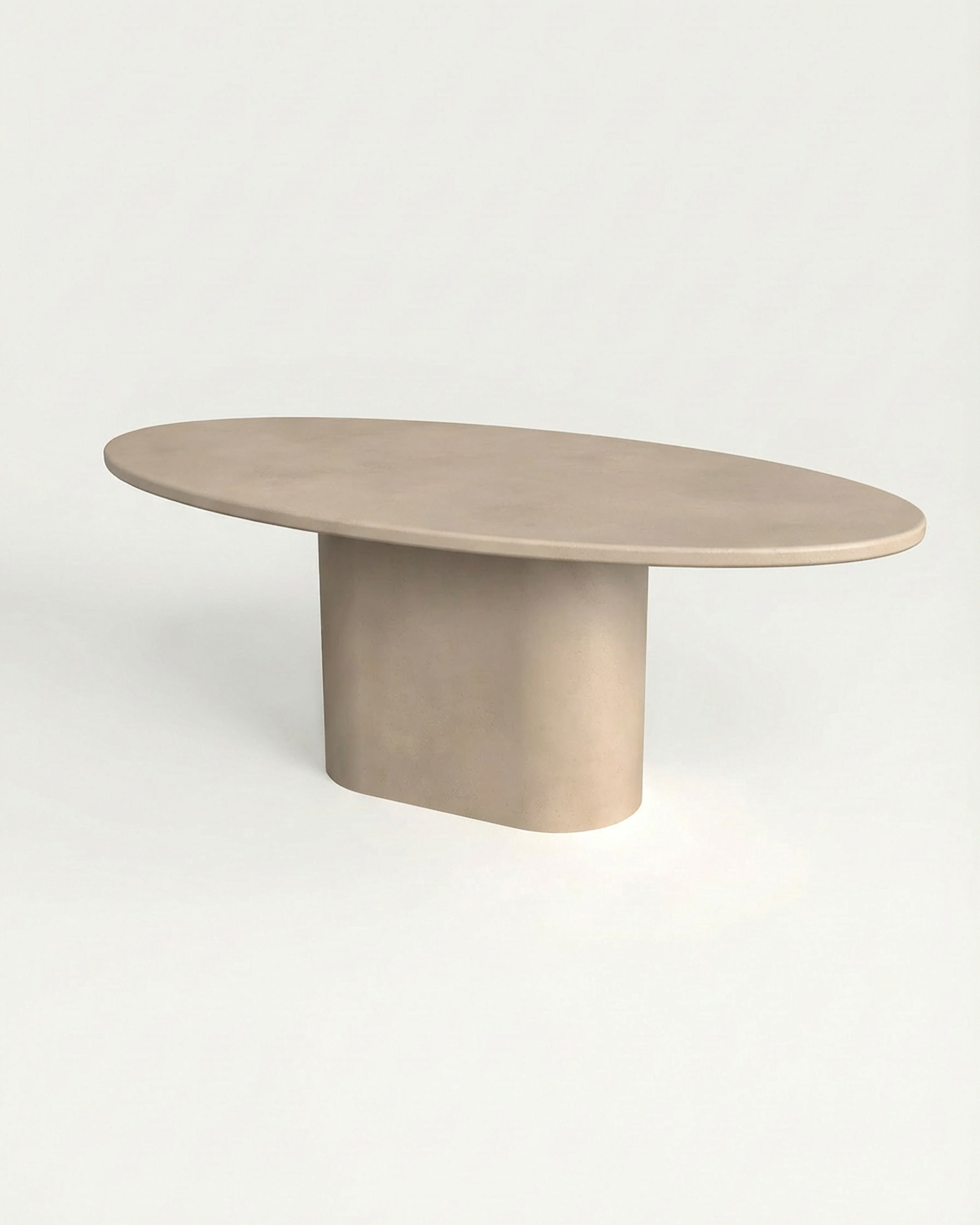 Kanso – Microcement Dining Table, Ellipse