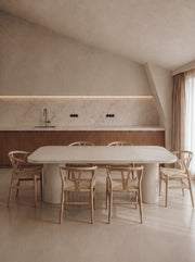 Kanso – Microcement Dining Table, Rounded Rectangle
