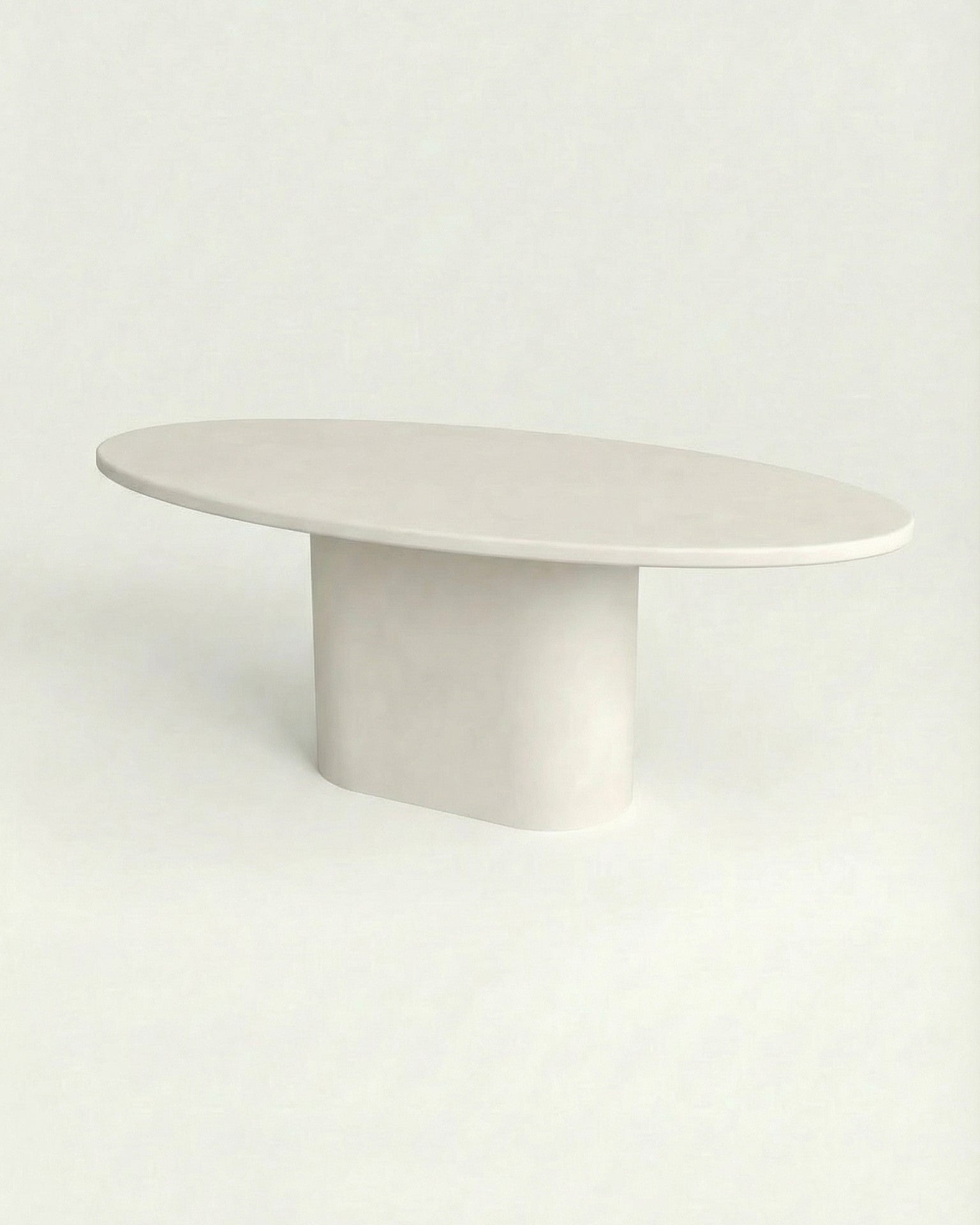 Kanso – Microcement Dining Table, Ellipse