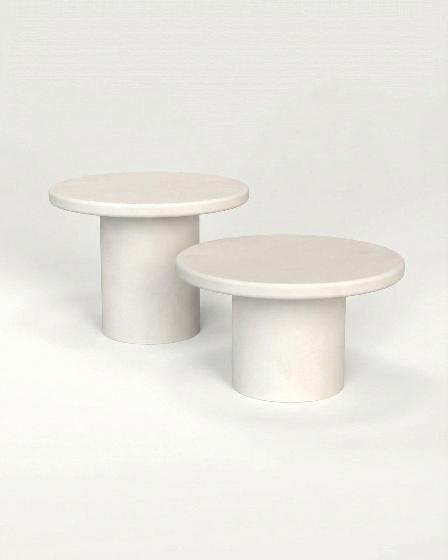 Kanso – Microcement Coffee Table Set, Round