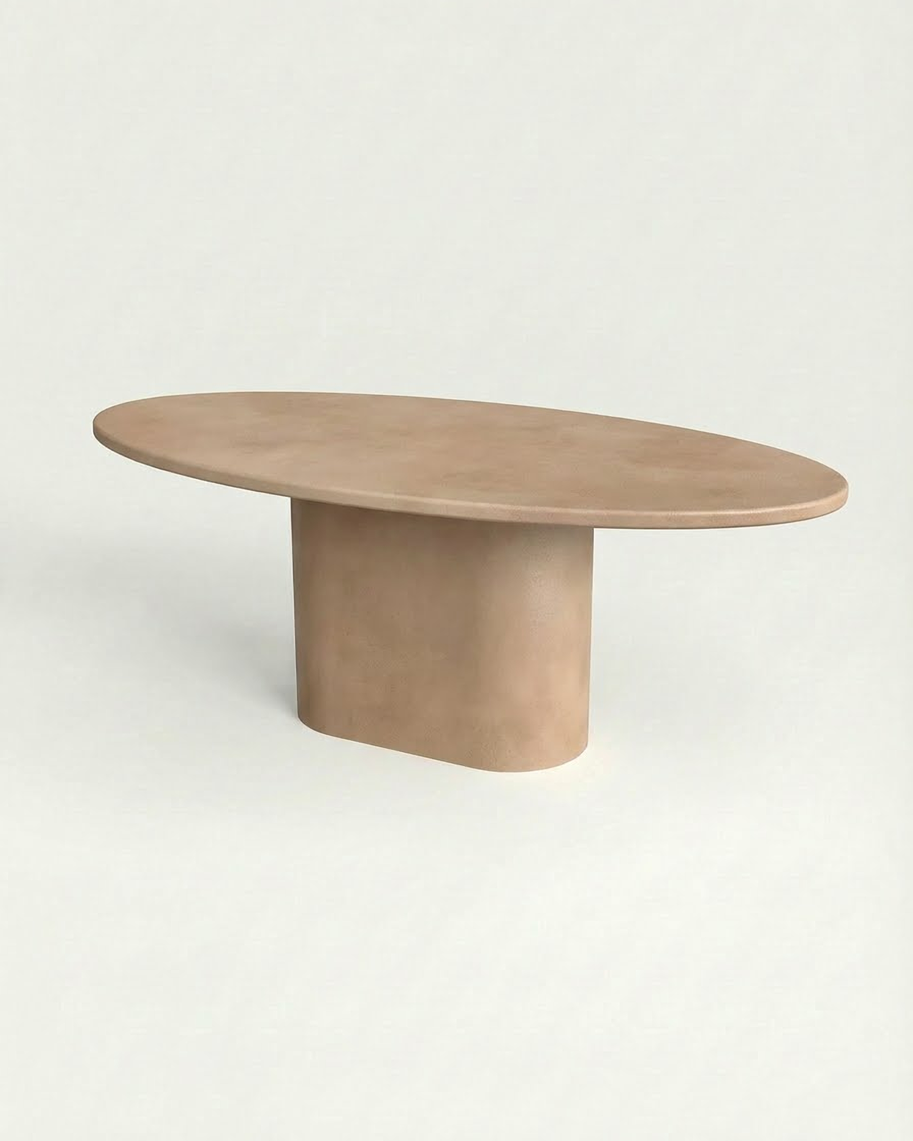 Kanso – Microcement Dining Table, Ellipse