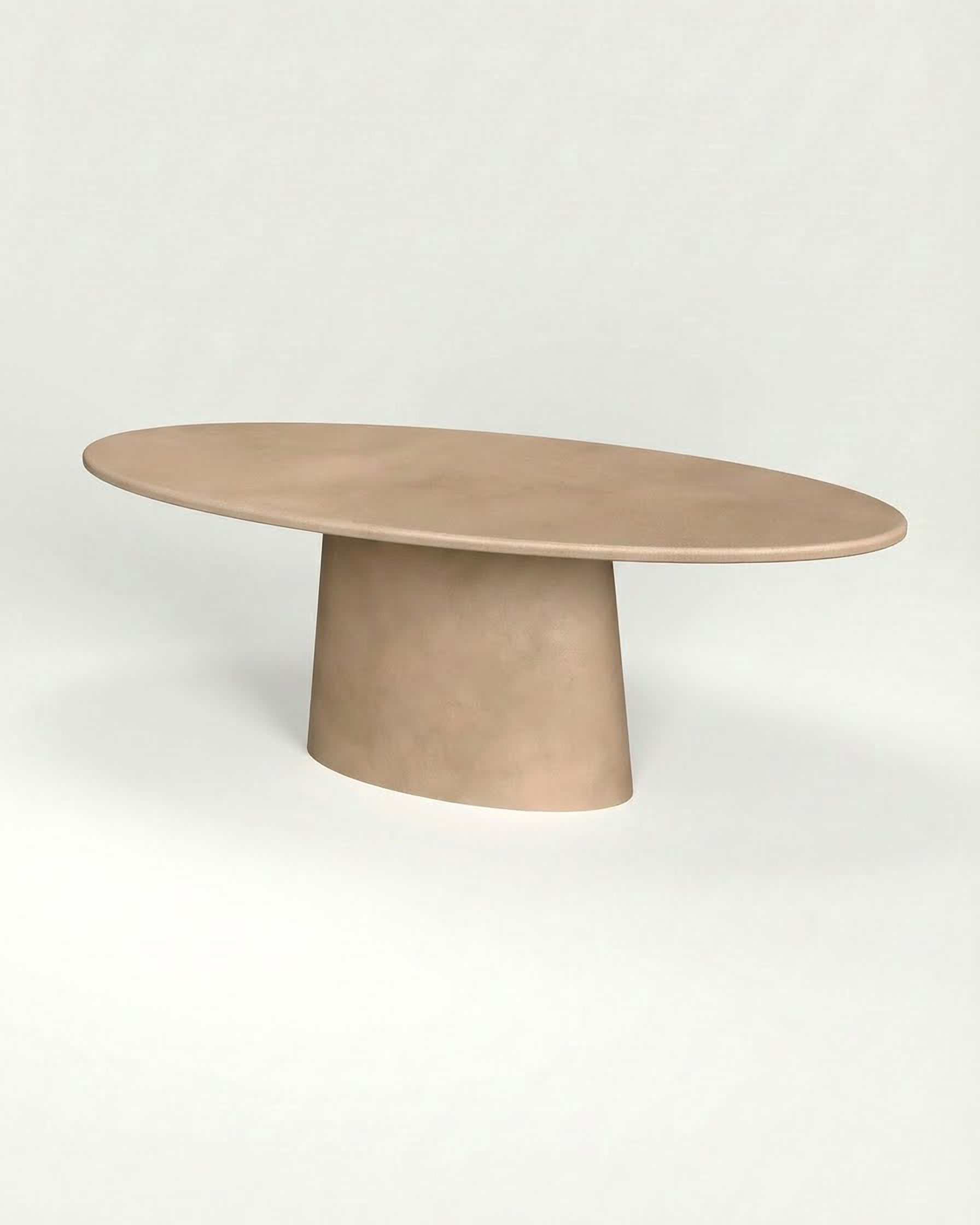 Kanso – Microcement Dining Table, Arc