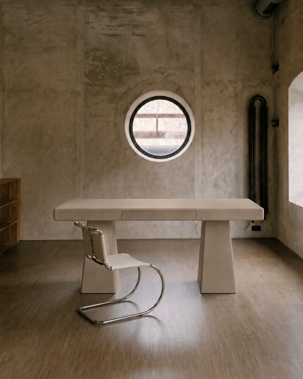 Kanso Angle – Microcement Work Desk