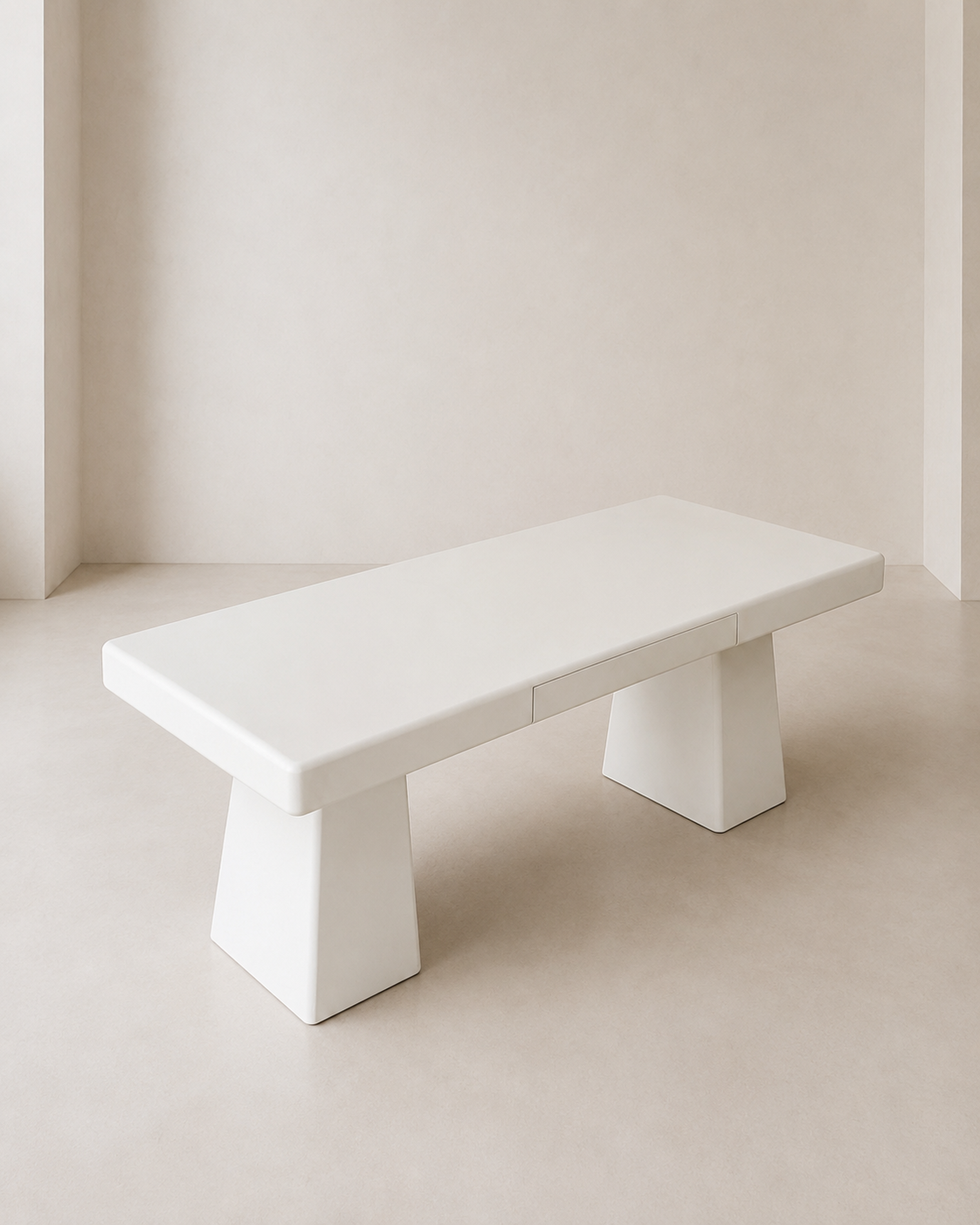 Kanso Angle – Microcement Work Desk