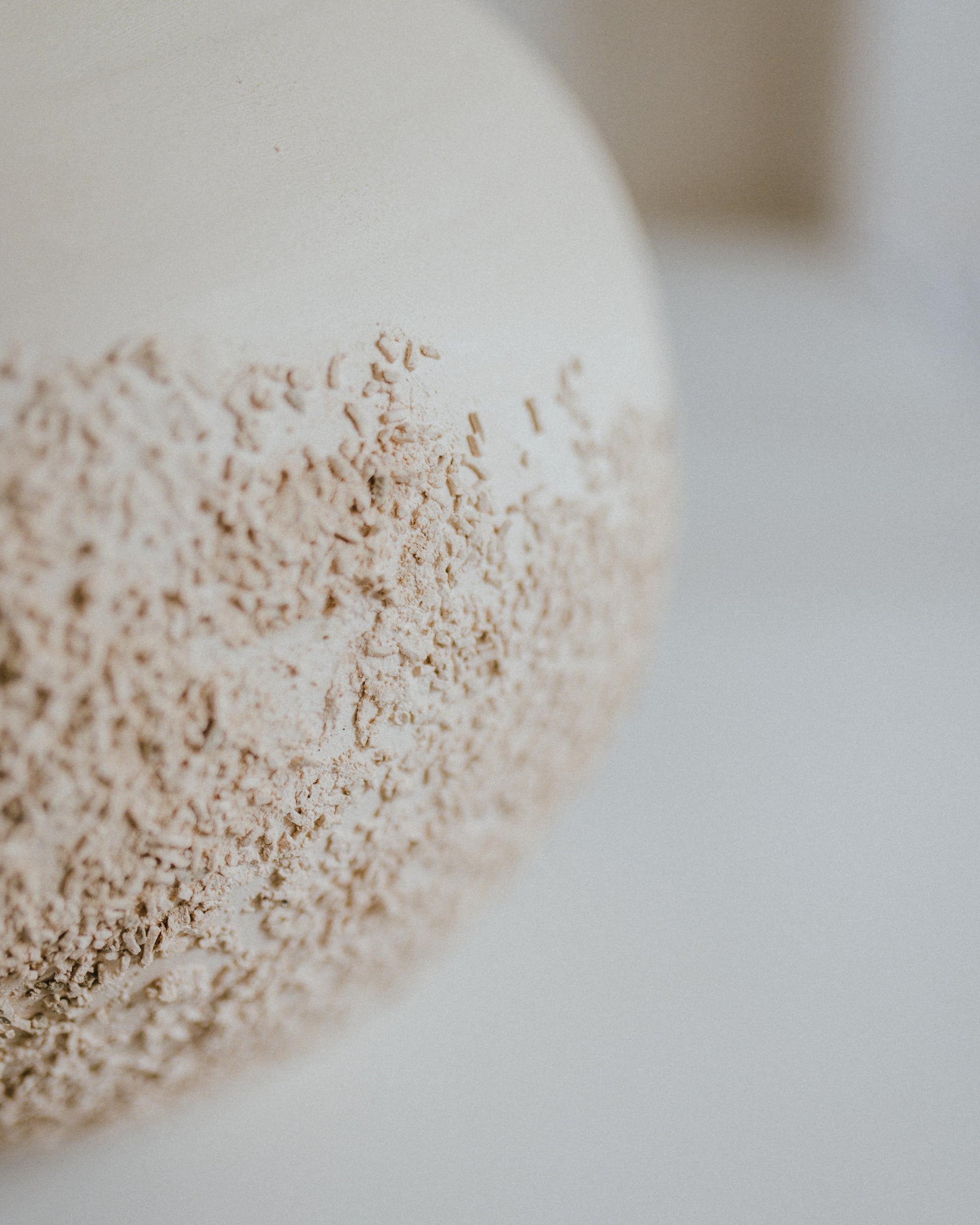 Sabi Vase no. 1, close-up of handmade textured ceramic surface